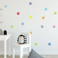 علامت های تزئینی دیواری Polka Dot دیوار تزئینی مهد کودک Kids Wall Wall Wall |  اتسی