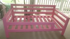 تخت خواب Twin Day Pink برای یک کودک نوپا ساخته شده است