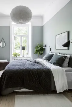 6+ اتاق خواب زیبا با رنگ خاکستری سبز که امروز می توانید دوباره ایجاد کنید