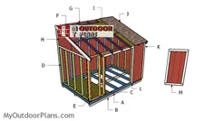 طرح های 8x12 Lean To Shed |  MyOutdoorPlans |  طرح ها و پروژه های رایگان نجاری ، DIY Shed ، Wooden Playhouse ، کلاه فرنگی ، Bbq