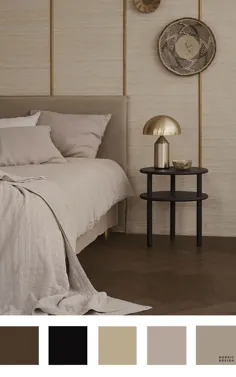 5 پالت رنگی زیبا و کاملاً کارآمد برای اتاق خواب شما - طراحی نوردیک