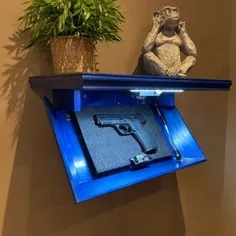 MIRROR SAFE آینه ذخیره سازی مخفی گاوصندوق در دیوار با اسلحه |  اتسی