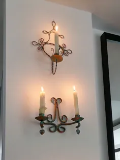 مجموعه ای از 3 شمع آویز دیوار آویز ناسازگار شمع داران 3 |  اتسی