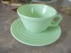 مجموعه Vintage Hazel Atlas Pastel Moderntone Platonite Cup & Saucer 2 |  eBay
