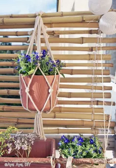 Bambus Sichtschutz selber bauen - DIY Balkon Idee - Aye، Aye DIY
