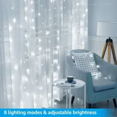 چراغ های پرده ای LED USB TORCHSTAR 9.8ft x 9.8ft 300 با کنترل از راه دور ، چراغ رشته ای کریسمس پرستاره ، نور پری برای اتاق ، باغ ، عروسی ، مهمانی ، IP65 ضد آب ، نور روز - Walmart.com