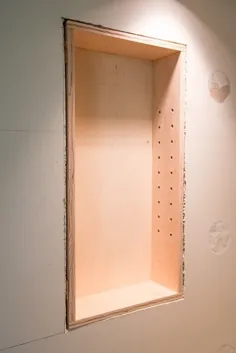 نحوه ساخت قفسه های حمام توکار