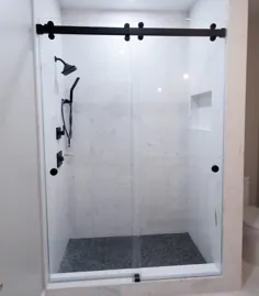 درهای دوش شیشه ای کشویی |  درب شیشه ای کشویی حمام |  درهای دوش فریم لس اصلی