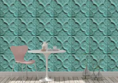 کاشی کاغذ دیواری کاشی کاغذی مصنوعی قابل جدا شدن پوست و چوب |  اتسی