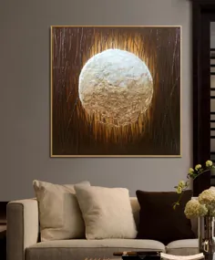 Moon Art مدرن اثر هنری اصلی