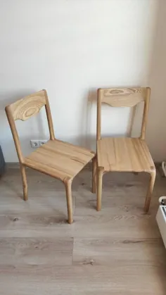 صندلی ناهار خوری چوب جامد ، صندلی های مدرن صدتایی مدرن ، صندلی اسکاندیناوی