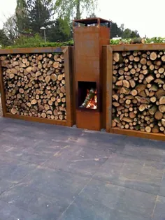 DIY Outdoor Brennholz Rack Ideen Brennholz # Ideen # Outdoor