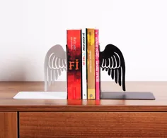جلوی کتاب BookendBook Angel Wings برای خانه / دفتر |  اتسی