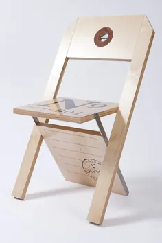 صندلی تاشو برچسب توسط Felix Guyon برای LA FIRME.  - طراحی این است