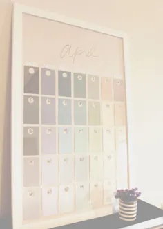 تقویم دیواری رنگ DIY - سلام به زندگی دوست داشتنی