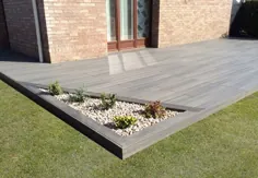 Terrasse en bois مرکب Fiberon Professional gris - GALAXY JARDIN