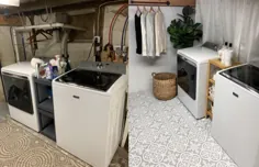 اتاق لباسشویی زیرزمین ناتمام - الیزابت و پن