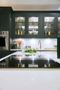 آشپزخانه به سبک شاکر سبز تیره |  تام هولی