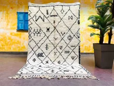 5x8 فرش Beni ourain معتبر فرش پشمی فرش مراکشی |  اتسی
