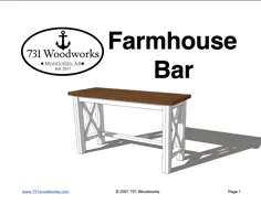طرح نجاری چوب دارخانه |  نوار DIY |  میز ایستاده DIY - 731 Woodworks - ما مبلمان سفارشی می سازیم.  راهنماهای DIY - Monticello، AR