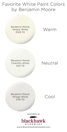 سه بهترین رنگ سفید رنگ توسط بنجامین مور