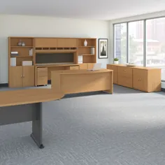 Bush Business Series Series C Executive Office Suite with Storage and Table Table
