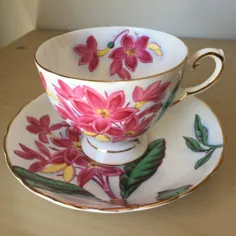 گلدان هاوایی توسکان Plumeria Vintage Cupup |  اتسی