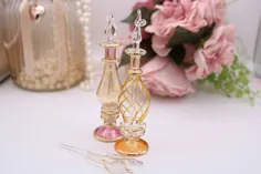 عطر شیشه مصر تزئینی طلای 24 عیار زیبا |  اتسی