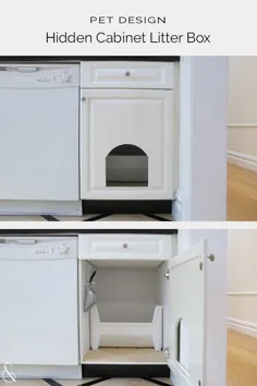 کابینت جعبه بستر گربه پنهان - طرح های K&T |  وبلاگ طراحی داخلی و دکوراسیون |  پروژه های DIY