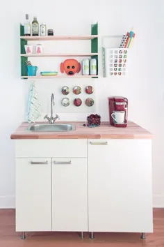 یک مینی آشپزخانه DIY با زیر 400 دلار بسازید |  شارلوت دست ساز