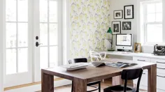 از یک طراح بپرسید: نحوه ایجاد یک دفتر کار خانگی شیک و شاد