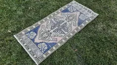 فرش کوچک ترکی 2x4 فرش ایرانی صورتی فرش فرش صورتی |  اتسی