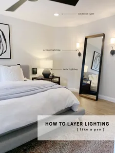 محیط ، وظیفه و لهجه: چگونه می توانیم یک لایه روشن مانند یک طرفدار + نورپردازی جدید در اتاق خواب خود قرار دهیم!