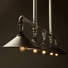 لوله کشی گالوانیزه سایه بزرگ چراغ میز بلند • Edison Light Globes Pty Ltd