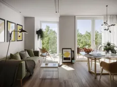 UNStudio بلوک آپارتمان مونیخ را با فضای داخلی قابل تنظیم طراحی می کند