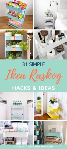 ایده ها و هک های هوشمندانه Ikea Raskog برای کل خانه شما