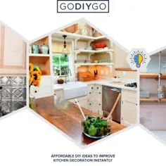 ایده های ارزان قیمت DIY برای بهبود فوری تزئینات آشپزخانه ~ GODIYGO.COM