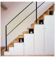 ایده های ذخیره سازی برای فضاهای کوچک زیر پله ها