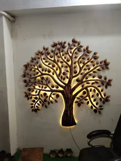 دکور لامپ درخت