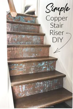 چگونه می توان برآمدگی های پله مس (DIY Stair Makeover) را ایجاد کرد