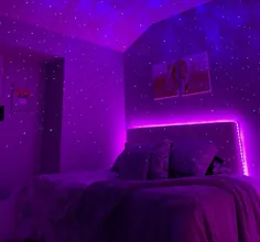 Galaxy Starlight Projector بلوتوث صوتی چراغ شبانه برای اتاق خواب LED 360 از راه دور