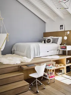 11 راه برای ایجاد فضای بزرگ در اتاق خواب کوچک خود • یک بار آجر