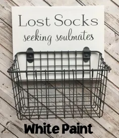 سبد جوراب اتاق لباسشویی جوراب گمشده به دنبال Solemates Basket |  اتسی