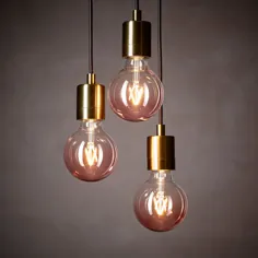 لامپ LED LUNNOM E26 80 لومن ، گلس شیشه ای صورتی صورتی - IKEA