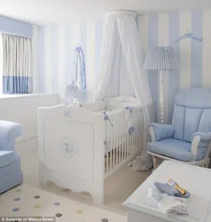 یک اتاق خواب مناسب برای یک پادشاه آینده ... یا ملکه!  طراحان داخلی سلطنتی و هتل لندن مجموعه مهد کودک پنج ستاره ایجاد می کنند (یک خانه عالی از خانه برای کودک کمبریج)