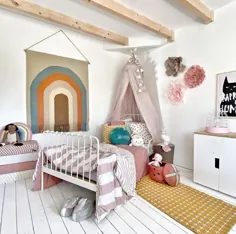 اتاق کودک |  فرش دیواری رنگین کمان OYOY