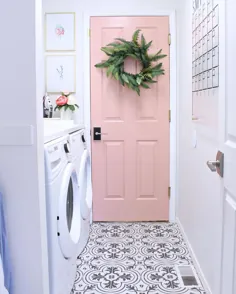 مالوری نیکولاس |  پست اینستاگرامی طراح: "اتاق لباسشویی فضای مناسبی برای یک رنگ صورتی است!"