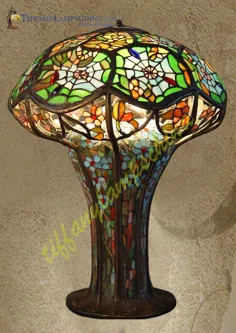 Spider_Style_Sculpture_Tiffany_Lamp-S9321 - لامپ های مجسمه سازی - تولید کننده لامپ های مدرن تیفانی