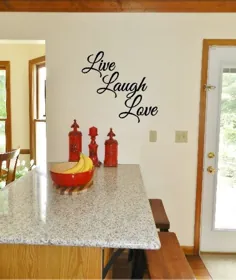 Live Laugh Love vinyl decal Live Laugh Love Living Room |  اتسی