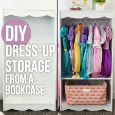 هک قفسه کتاب ذخیره سازی لباس DIY |  مامان DIY
